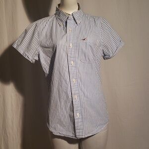 Hollister button down womens short sleeve